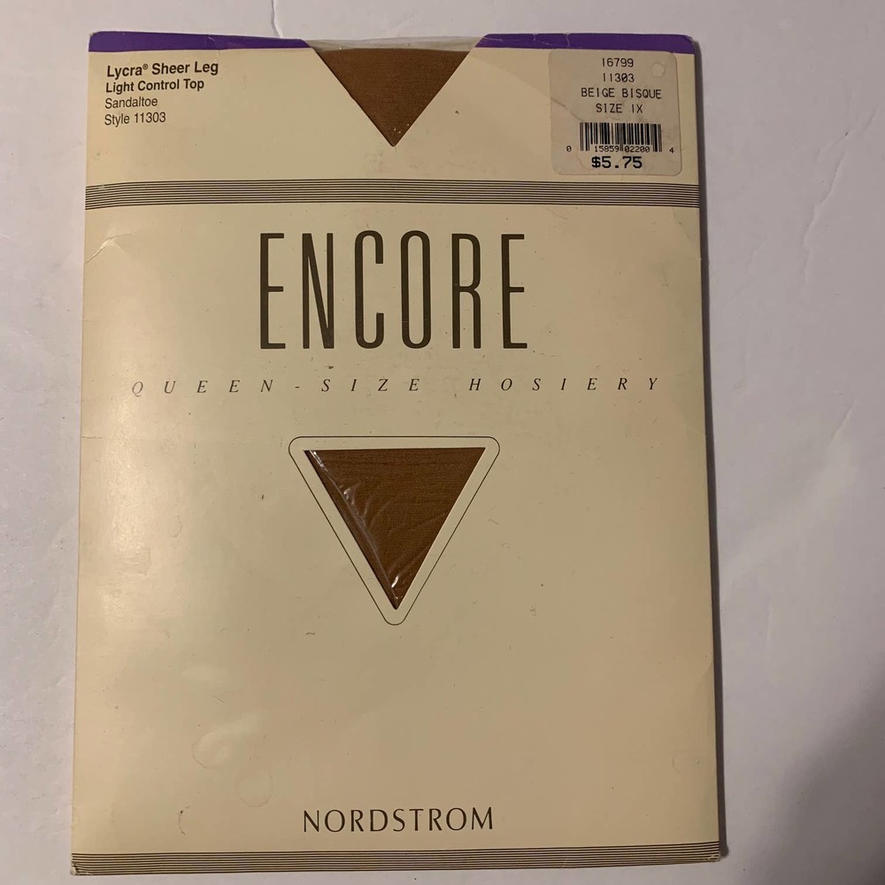 Vintage‎ Nordstrom Encore Pantyhose Style #11303 Size 1X NIB